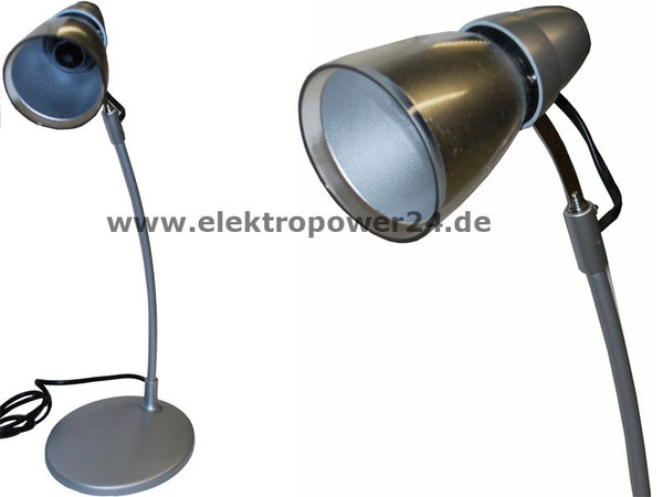 VT021 Tischlampe Schreibtischlampe Bürolampe NEU silber