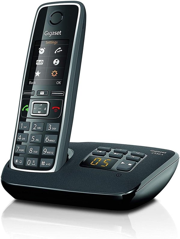 Gigaset C530A schwarz Schnurloses Telefon