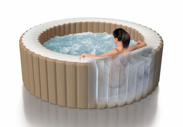 Intex Whirlpool Pure SPA Bubble Massage für 6 Personen beige