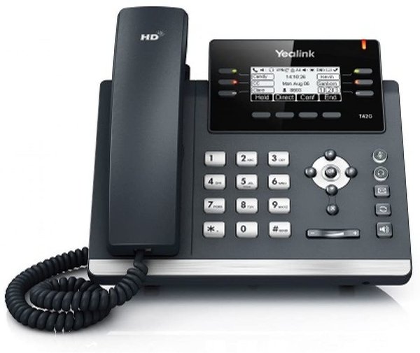 YEALINK SIP-T42G SIP-IP-Telefon ohne Netzteil - refurbished